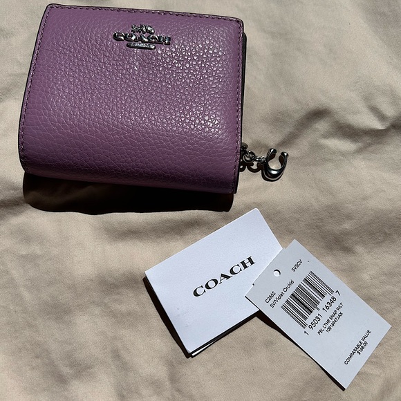 Orchid Snap Wallet w/ c zipper - Picture 3 of 5